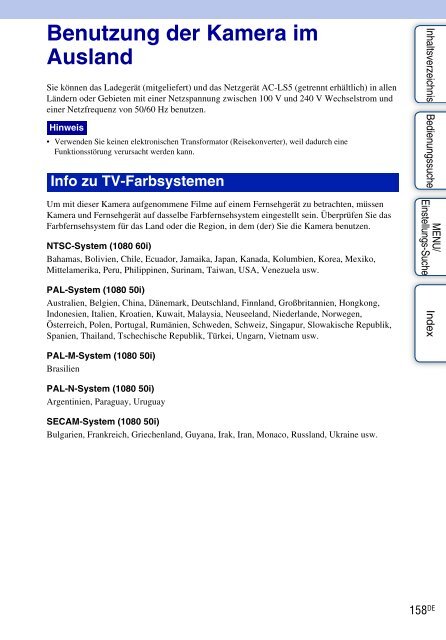 Sony DSC-WX5 - DSC-WX5 Consignes d&rsquo;utilisation Allemand