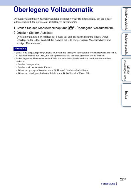 Sony DSC-WX5 - DSC-WX5 Consignes d&rsquo;utilisation Allemand