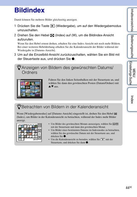 Sony DSC-WX5 - DSC-WX5 Consignes d&rsquo;utilisation Allemand