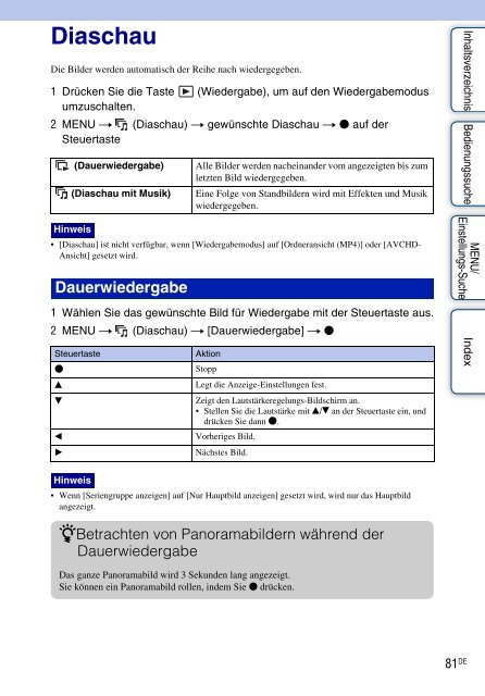 Sony DSC-WX5 - DSC-WX5 Consignes d&rsquo;utilisation Allemand