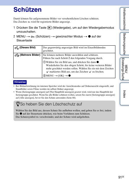 Sony DSC-WX5 - DSC-WX5 Consignes d&rsquo;utilisation Allemand