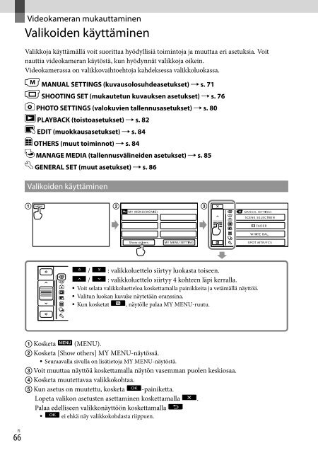 Sony HDR-XR550E - HDR-XR550E Consignes d&rsquo;utilisation Finlandais