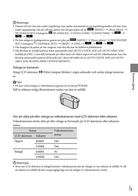 Sony HDR-XR550E - HDR-XR550E Consignes d&rsquo;utilisation Roumain