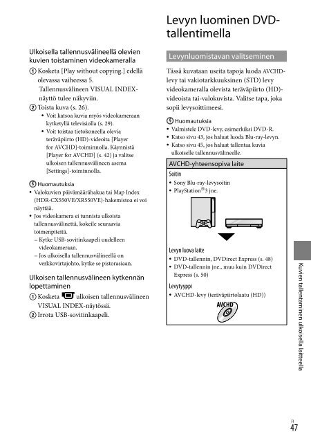 Sony HDR-XR550E - HDR-XR550E Consignes d&rsquo;utilisation Roumain