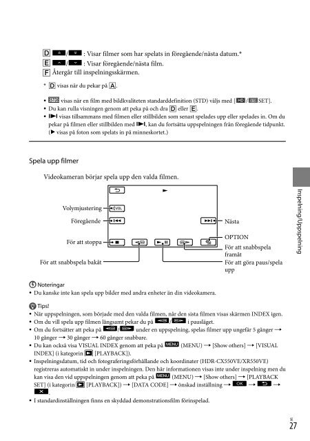 Sony HDR-XR550E - HDR-XR550E Consignes d&rsquo;utilisation Roumain