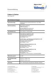 Fakten & Zahlen - Otto Vollmann GmbH & Co KG