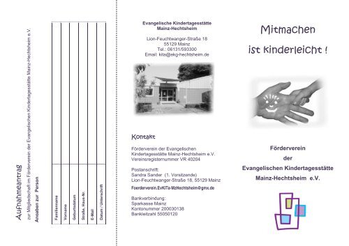 Mitglied (pdf) - Evangelische Kirchengemeinde Mainz-Hechtsheim