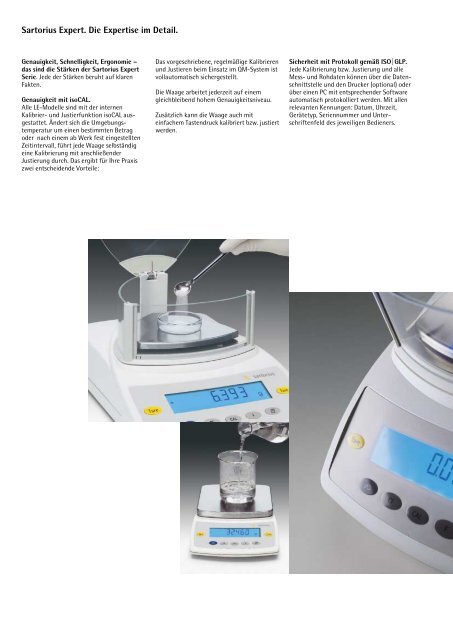 Sartorius Expert - MasterPro - Waagen-Kissling GmbH