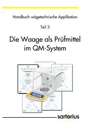 Die Waage als Prüfmittel im QM-System - Waagen-Kissling GmbH