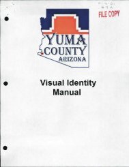 Yuma County Visual Identity Manual (2001)