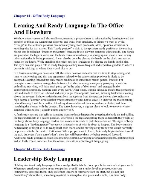 The Ultimate Body Language Book