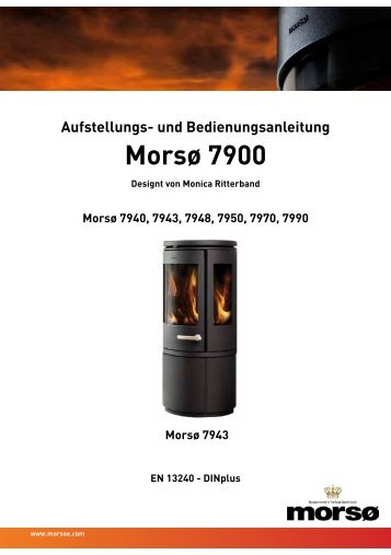 Aufstellungs- und Bedienungsanleitung Morsø 7900 - Feuer-Fuchs!
