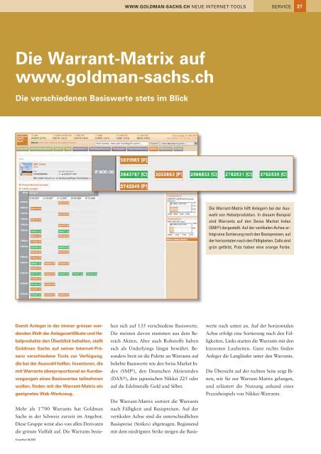Abrufen - Goldman Sachs