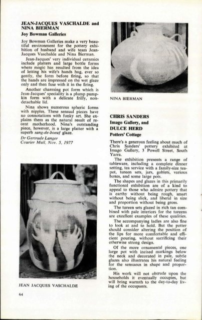 Pottery in Australia Vol 17 No 1 Autumn 1978