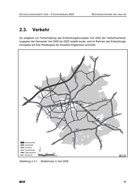 Entwicklungskonzept: Verl 2020 - Stadt Verl