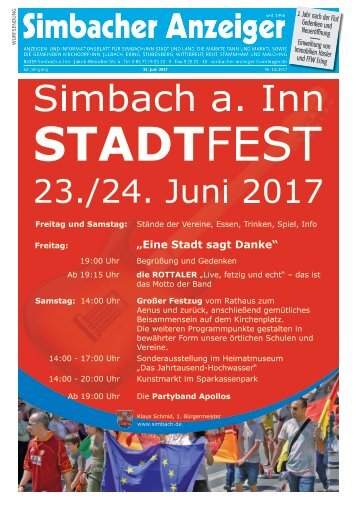 15.06.2017 Simbacher Anzeiger