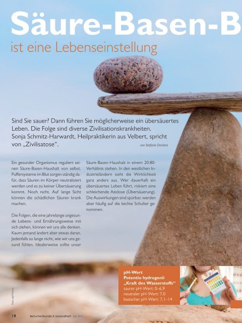 Leseprobe "Naturheilkunde & Gesundheit" Juli 2017