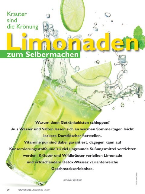 Leseprobe "Naturheilkunde & Gesundheit" Juli 2017