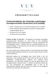 PRESSEMITTEILUNG Vorstandsmitglieder des Verbandes ...