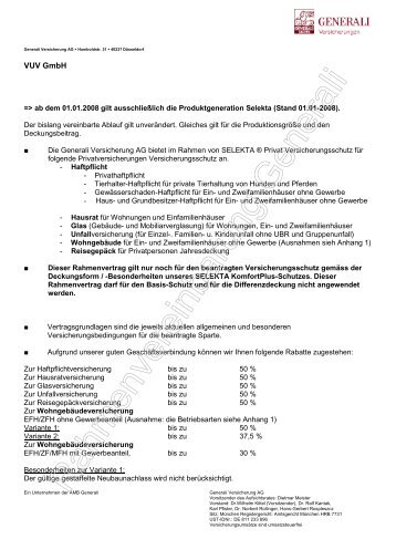 è ab dem 01 -  VUV GmbH