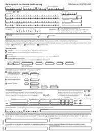 Deckungsnote zur Hausrat-Versicherung - VUV GmbH