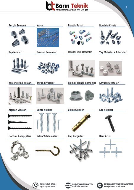 Barın Teknik Hırdavat 2017 Ürün Kataloğu
