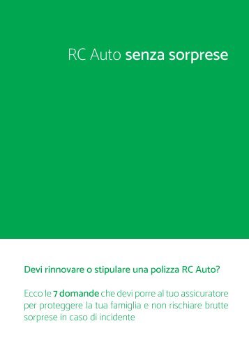 RC Auto senza sorprese