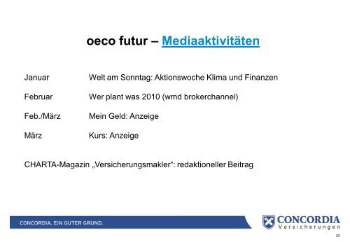 Und was ist das Flexible an oeco futur