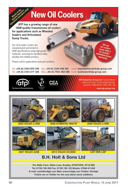 Construction Plant World 15th June 2017