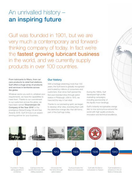 Gulf Oil International Group brochure