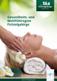 Gesundheitsbroschüre Fichtelgebirge