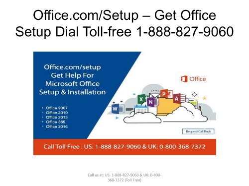 Office.com/Setup - 1-888-827-9060 - Office Setup