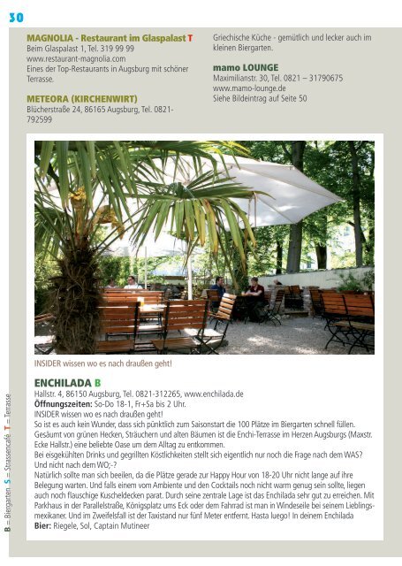 Biergartenguide Augsburg 2017