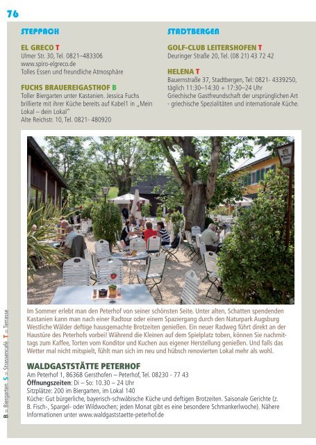 Biergartenguide Augsburg 2017