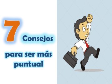 7 Consejos para ser mas puntual