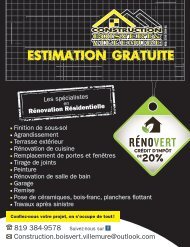 Construction Boisvert Villeneuve