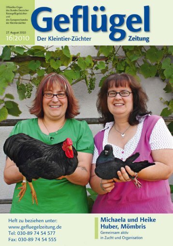 Michaela und Heike Huber aus Mömbris-Niedersteinbach Mit ...