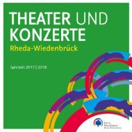 THEATER UND KONZERTE Rheda-Wiedenbrück 2017
