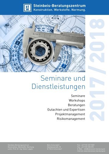 Seminare und Dienstleistungen 2017/2018