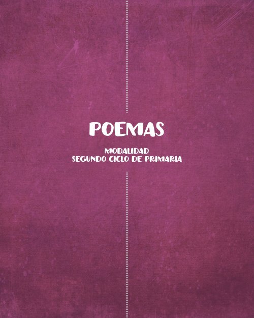 XXI Certamen de Poesía para Escolares "Poetas del 27" (2017). Poemario 