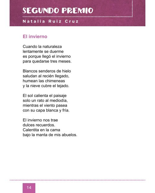 XXI Certamen de Poesía para Escolares "Poetas del 27" (2017). Poemario 