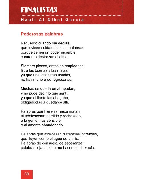 XXI Certamen de Poesía para Escolares "Poetas del 27" (2017). Poemario 