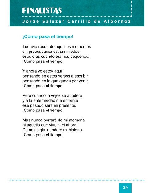 XXI Certamen de Poesía para Escolares "Poetas del 27" (2017). Poemario 