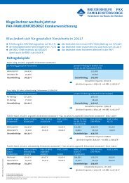 Kluge Rechner wechseln jetzt zur PAX-FAMILIENFÜRSORGE ...