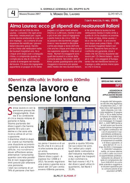 ELPE NEWS MAGGIO/GIUGNO 2017