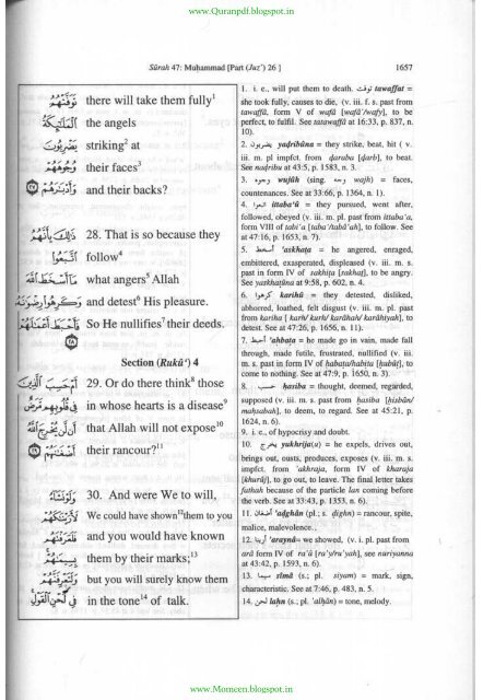 A word for Word Meaning Of The Quran - 3 of 3 - by Muhammad Mohar Ali