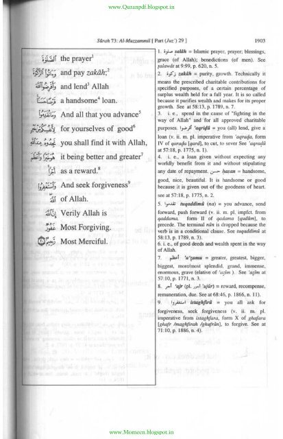 A word for Word Meaning Of The Quran - 3 of 3 - by Muhammad Mohar Ali