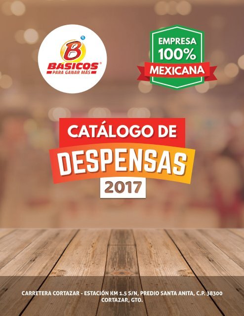 BÁSICOS - CATÁLOGO DE DESPENSAS 2017