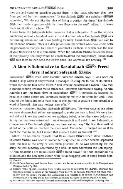 Hayatus Sahabah - The Lives of the Sahabah - Part 3