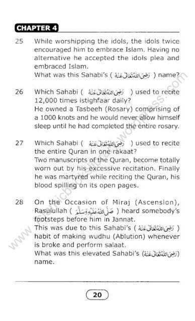 How Well Do You Know Sahabah? - By_Sheikh Khalid Dhorat